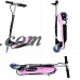 Maxtra ASTM Approved E120 160lbs Max Weight Capacity Electric Scooter Motorized Bike Rechargeable Battery Pink   